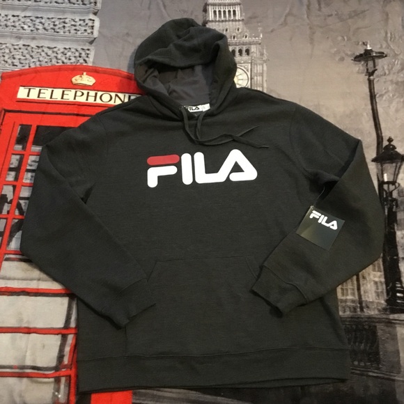 NWT Fila dark grey logo hoodie NWT NWT Fila dark grey logo hoodie NWT